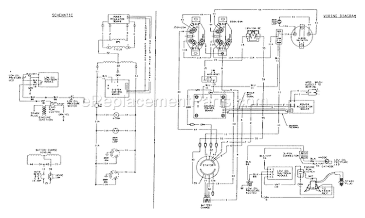Page D Diagram and Parts List for 0488-1  Briggs and Stratton Generator